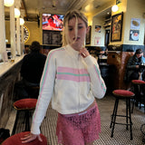 Vanilla Knit Zip Cardigan